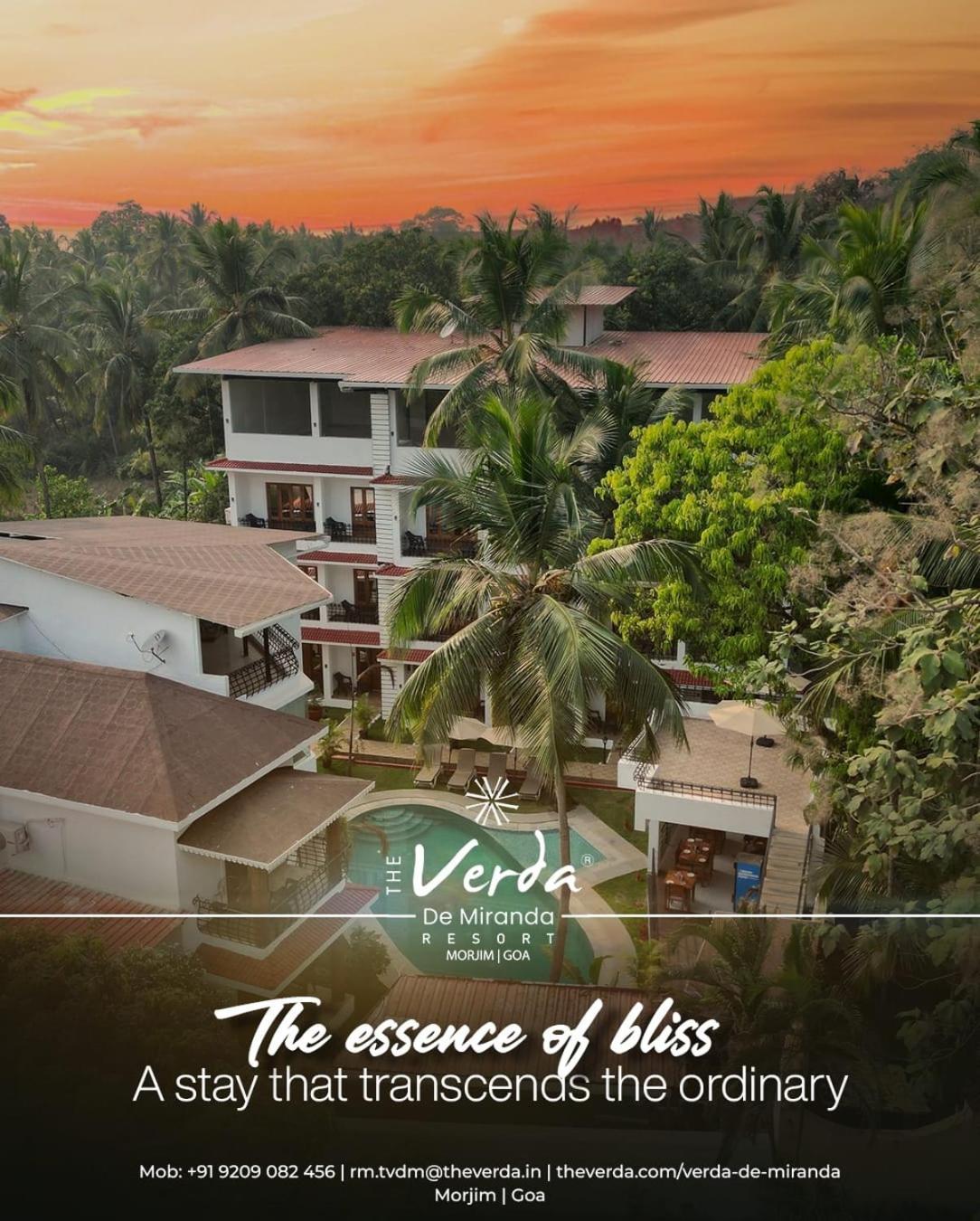 The Verda De Miranda Resort Morjim North Goa Eksteriør bilde